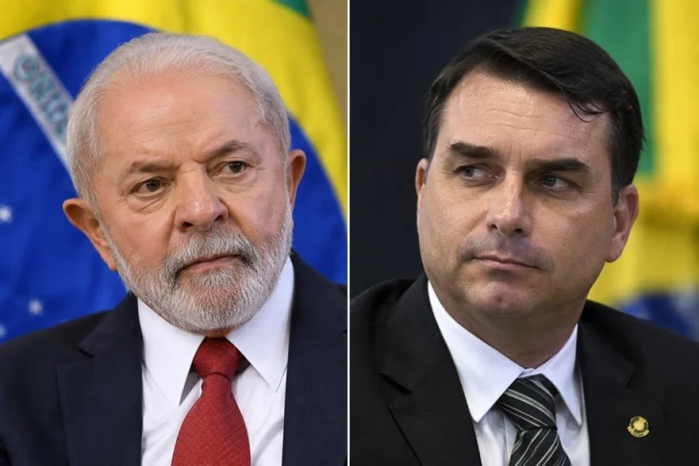 Luis Inacio “Lula” da Silva y Flavio Bolsonaro.