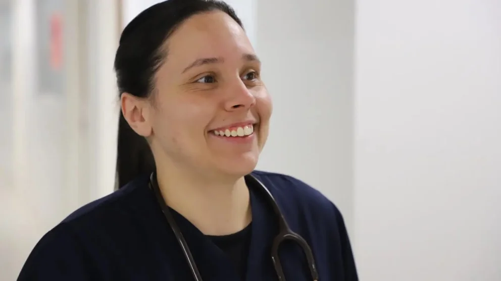 Brenda Da Silva, médica del Hospital de Cinco Saltos